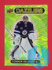 2021-22 Upper Deck Series 1 Green Dazzlers #DZ-50 Connor Hellebuyck